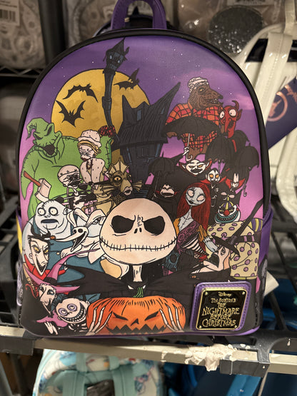 Nightmare Before Christmas Characters Group Portrait Mini Backpack Exclusive - alternate view 5