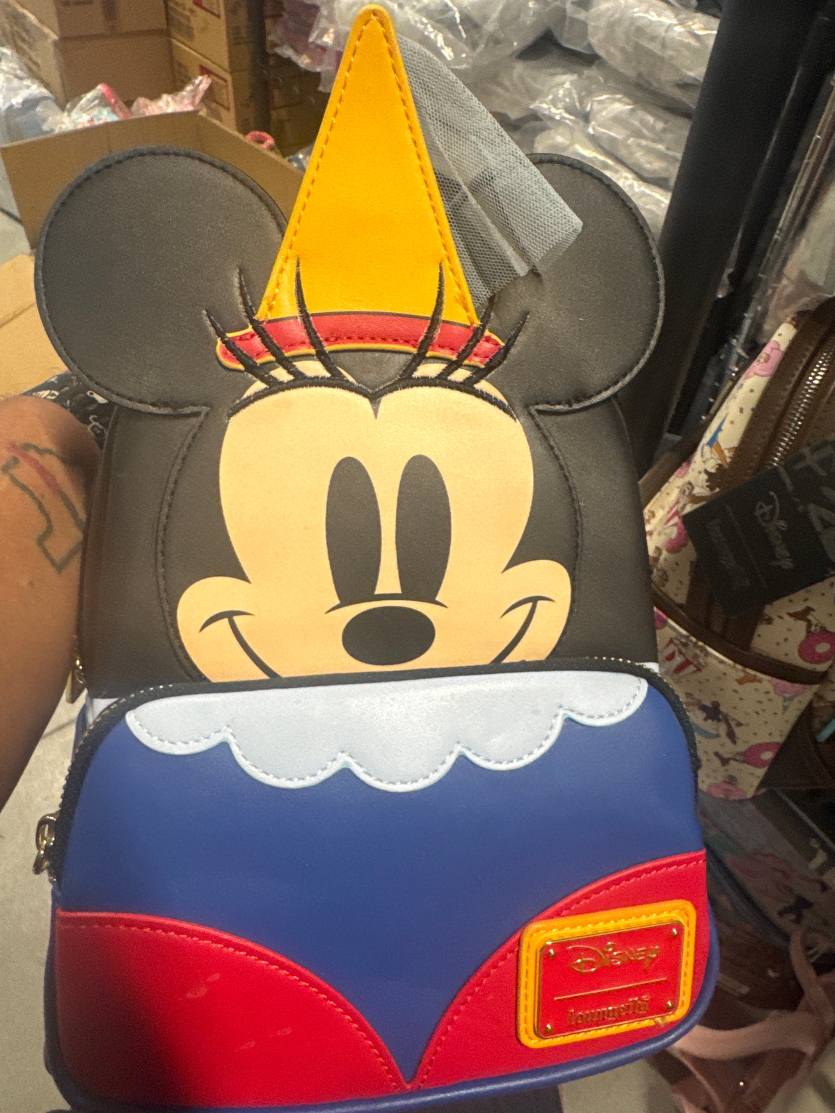 Brave Little Tailor Minnie Mouse Cosplay Mini Backpack - alternate view 7