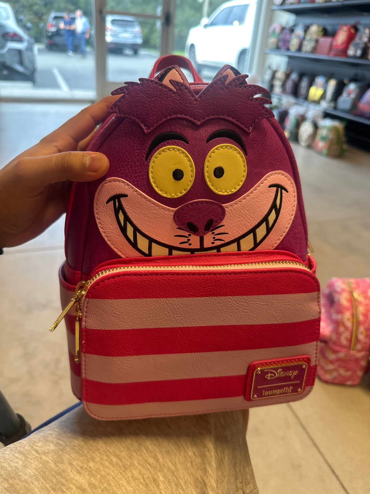 Alice in Wonderland Cheshire Cat Figural Mini Backpack