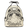 Loungefly Disney Alice in Wonderland Black Floral 3D Bow Mini Backpack