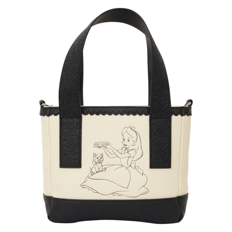 Loungefly Disney Alice in Wonderland Alice & Dinah Mini Tote Crossbody Bag