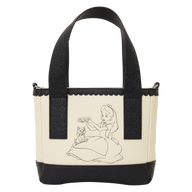 Loungefly Disney Alice in Wonderland Alice & Dinah Mini Tote Crossbody Bag