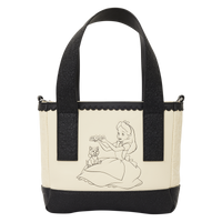 Loungefly Disney Alice in Wonderland Alice & Dinah Mini Tote Crossbody Bag