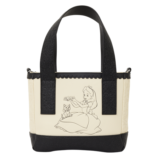 Loungefly Disney Alice in Wonderland Alice & Dinah Mini Tote Crossbody Bag