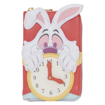 Loungefly Disney Alice in Wonderland White Rabbit Zip Around Wallet