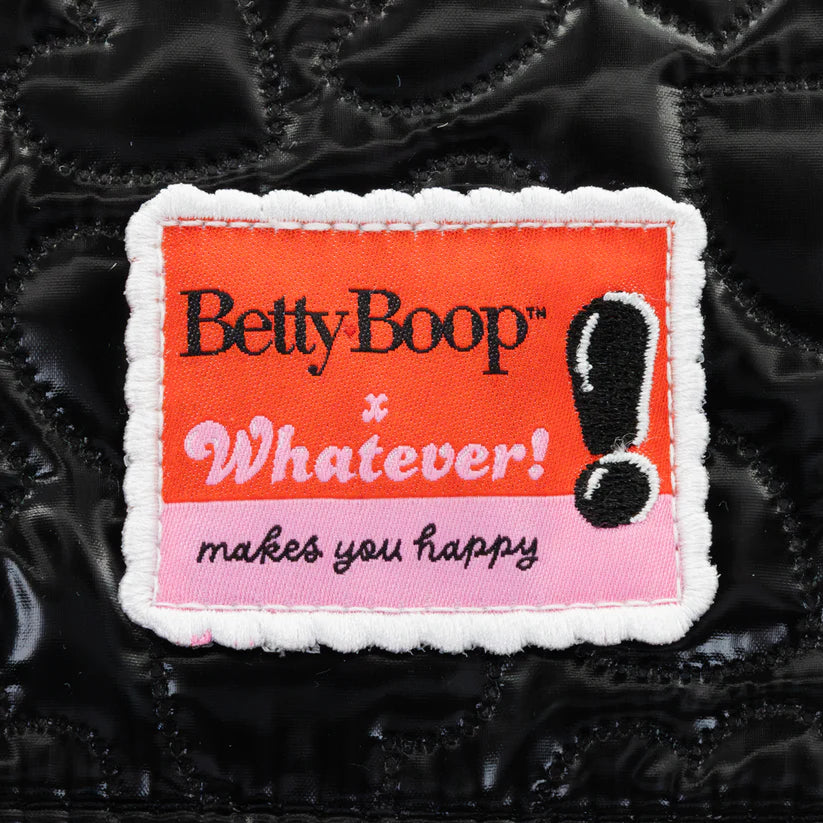 Betty Boop Quilted Heart Trinket Backpack with Acrylic Charms