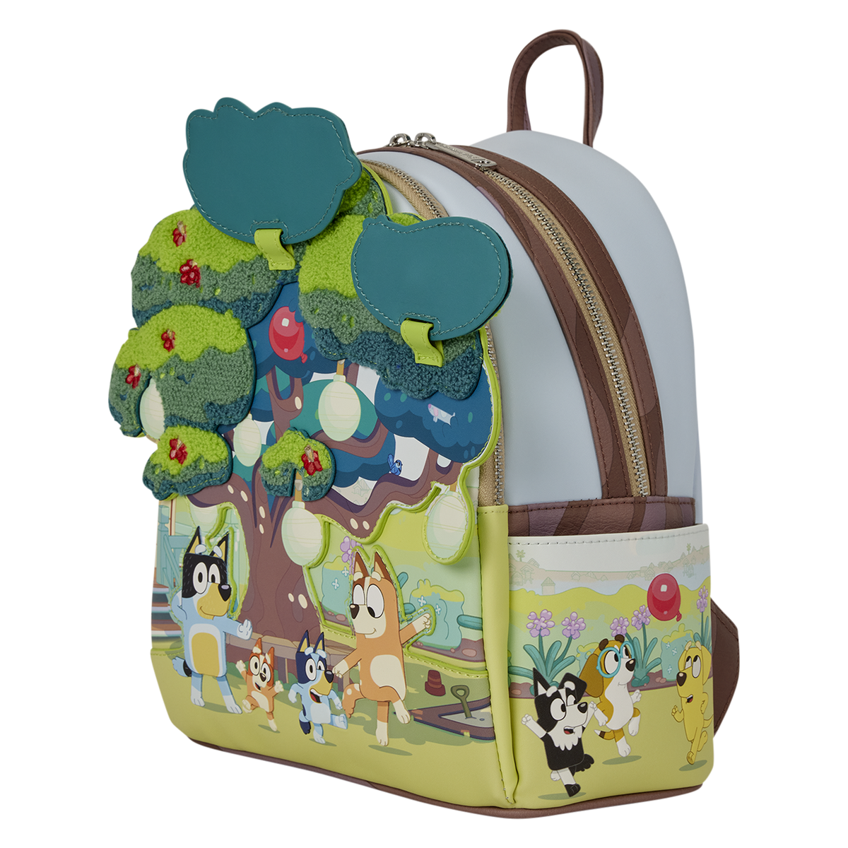 Bluey Mini Backpack lift-up tree detail