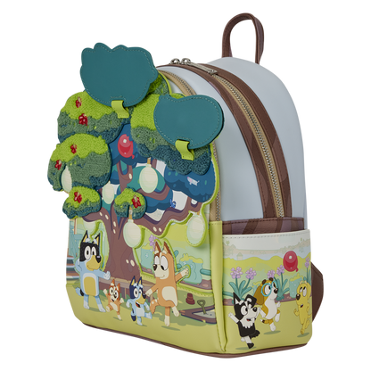 Bluey Mini Backpack lift-up tree detail