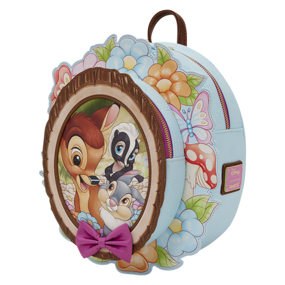 Bambi, Thumper & Flower Floral Cameo Frame Figural Mini Backpack
