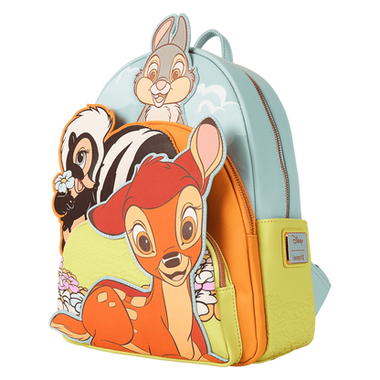 Backpack with cartoon character design on a white background