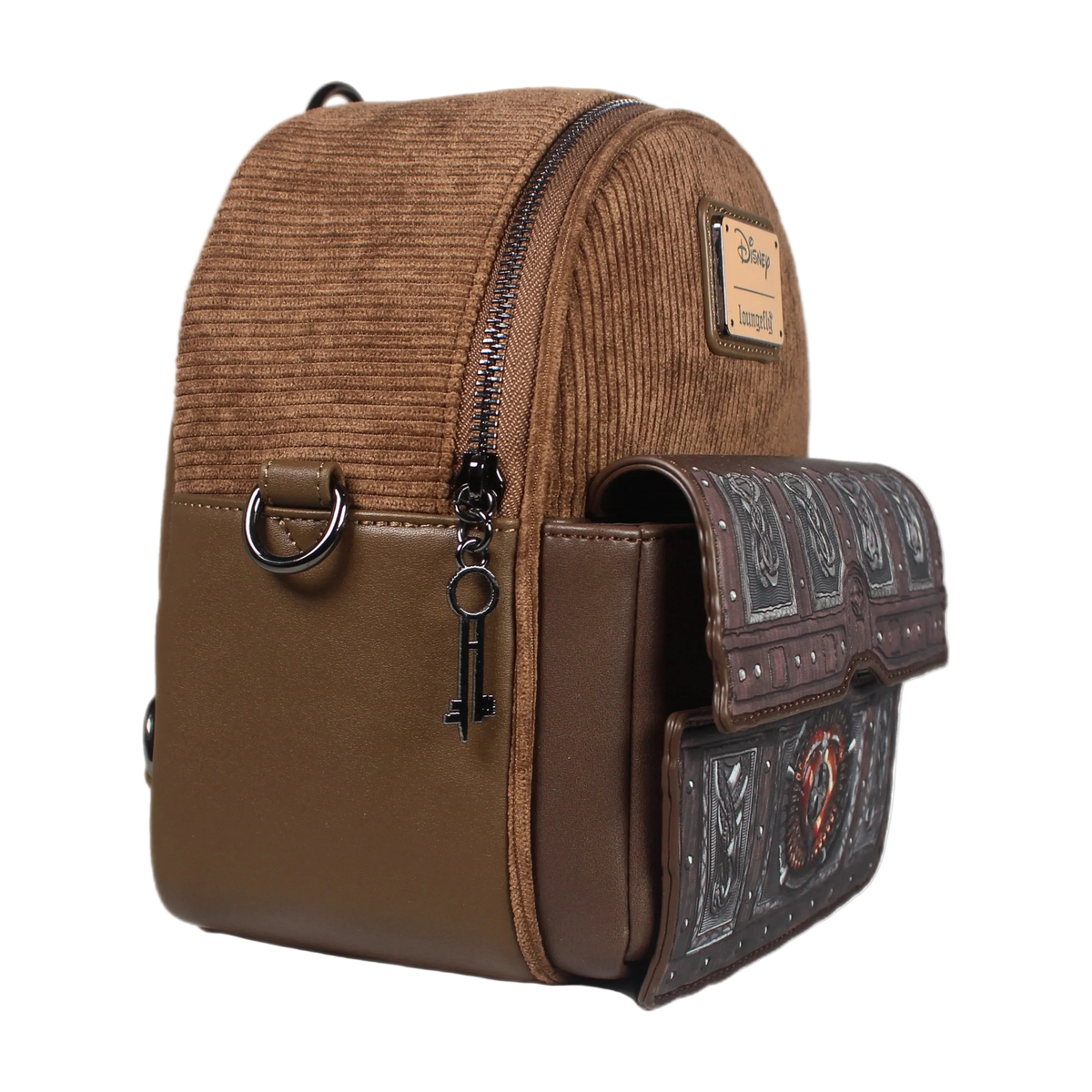 Pirates of the Caribbean Davy Jones Dead Man's Chest Convertible Mini Backpack Loungefly Disney