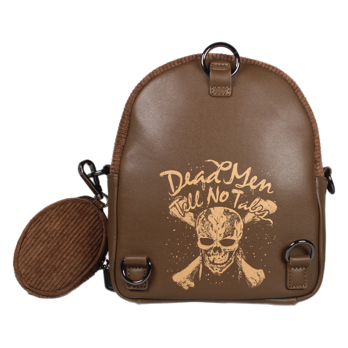 Pirates of the Caribbean Davy Jones Dead Man's Chest Convertible Mini Backpack Loungefly Disney