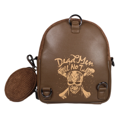Pirates of the Caribbean Davy Jones Dead Man's Chest Convertible Mini Backpack Loungefly Disney