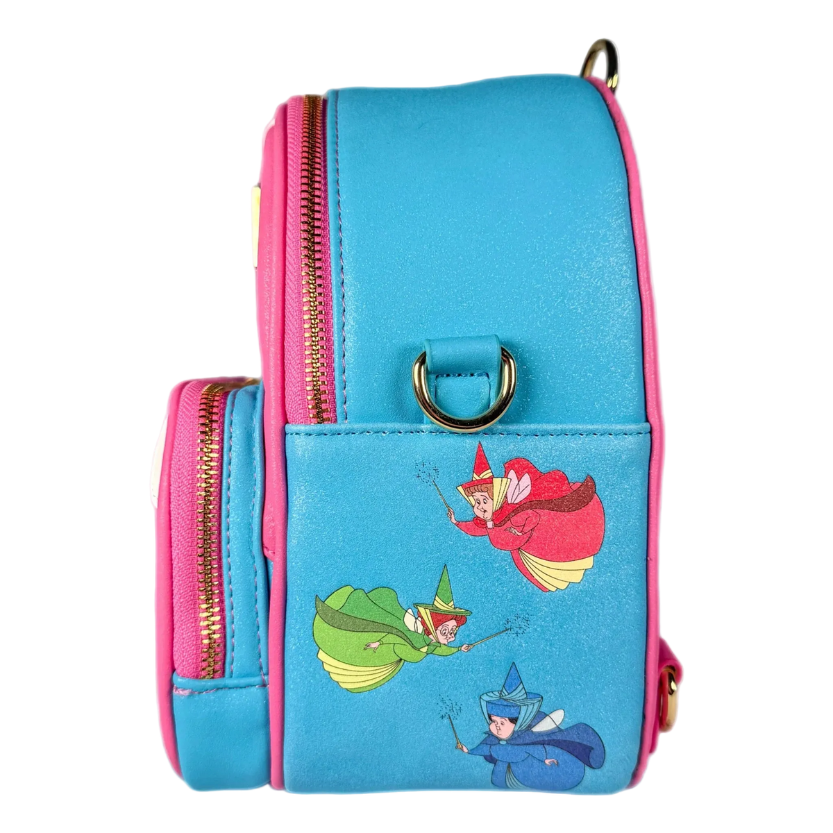 Sleeping Beauty Make It Pink Make It Blue Convertible Mini Backpack Exclusive Loungefly Disney