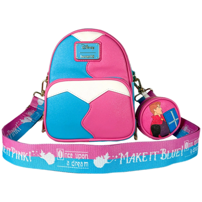 Sleeping Beauty Make It Pink Make It Blue Convertible Mini Backpack Exclusive Loungefly Disney