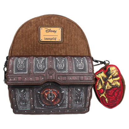 Pirates of the Caribbean Davy Jones Dead Man's Chest Convertible Mini Backpack Loungefly Disney