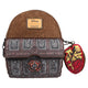 Pirates of the Caribbean Davy Jones Dead Man's Chest Convertible Mini Backpack Loungefly Disney