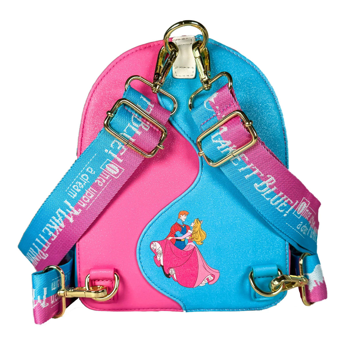 Sleeping Beauty Make It Pink Make It Blue Convertible Mini Backpack Exclusive Loungefly Disney