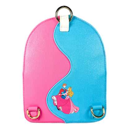 Sleeping Beauty Make It Pink Make It Blue Convertible Mini Backpack Exclusive Loungefly Disney