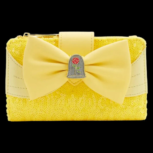 Beauty and the Beast Belle Sequin Series Cosplay Flap Wallet Exclusive