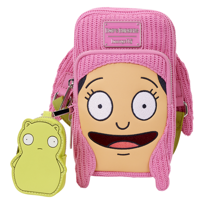 Loungefly Bob's Burgers Louise Cosplay Cell Phone Crossbody Bag with Glow Coin Bag