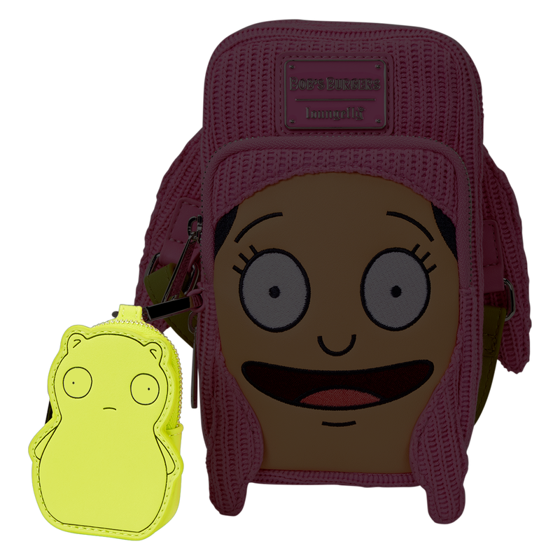 Loungefly Bob's Burgers Louise Cosplay Cell Phone Crossbody Bag with Glow Coin Bag