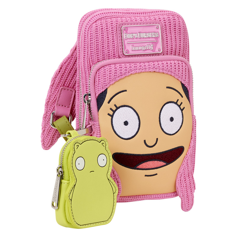 Loungefly Bob's Burgers Louise Cosplay Cell Phone Crossbody Bag with Glow Coin Bag