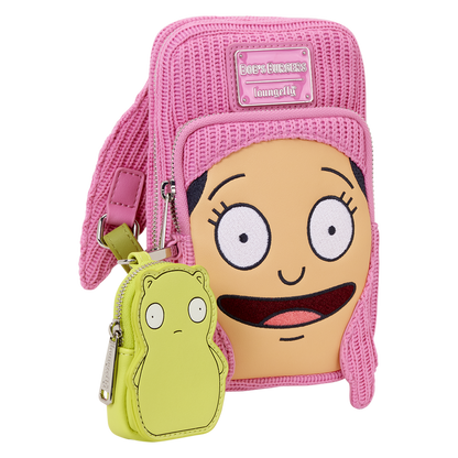 Loungefly Bob's Burgers Louise Cosplay Cell Phone Crossbody Bag with Glow Coin Bag