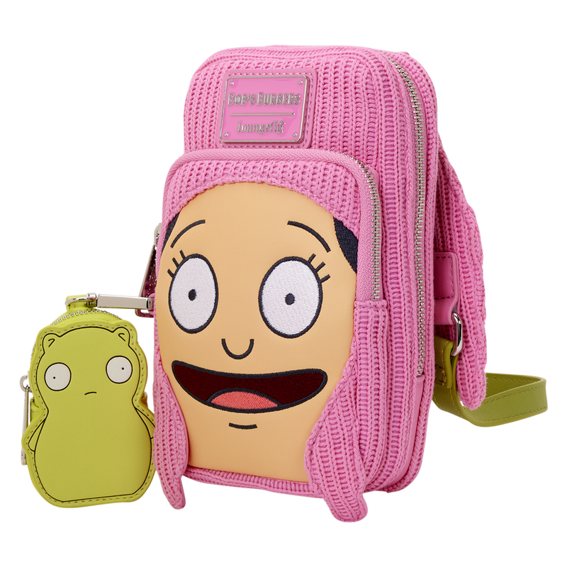 Loungefly Bob's Burgers Louise Cosplay Cell Phone Crossbody Bag with Glow Coin Bag