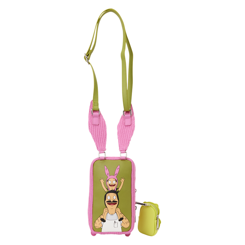Loungefly Bob's Burgers Louise Cosplay Cell Phone Crossbody Bag with Glow Coin Bag