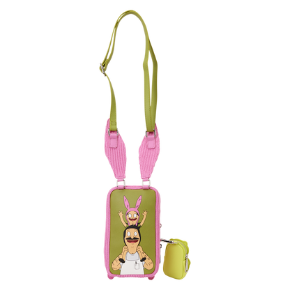 Loungefly Bob's Burgers Louise Cosplay Cell Phone Crossbody Bag with Glow Coin Bag