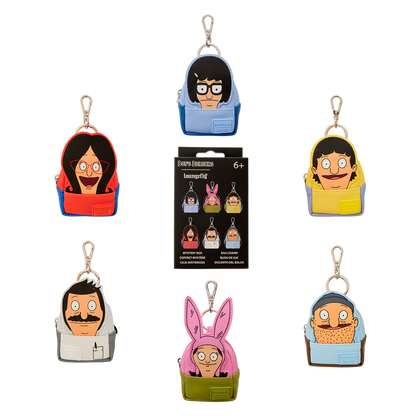 Loungefly Bob's Burgers Cosplay Mystery Mini Backpack Keychain Charm