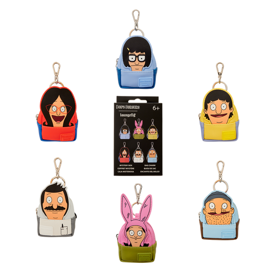 Loungefly Bob's Burgers Cosplay Mystery Mini Backpack Keychain Charm