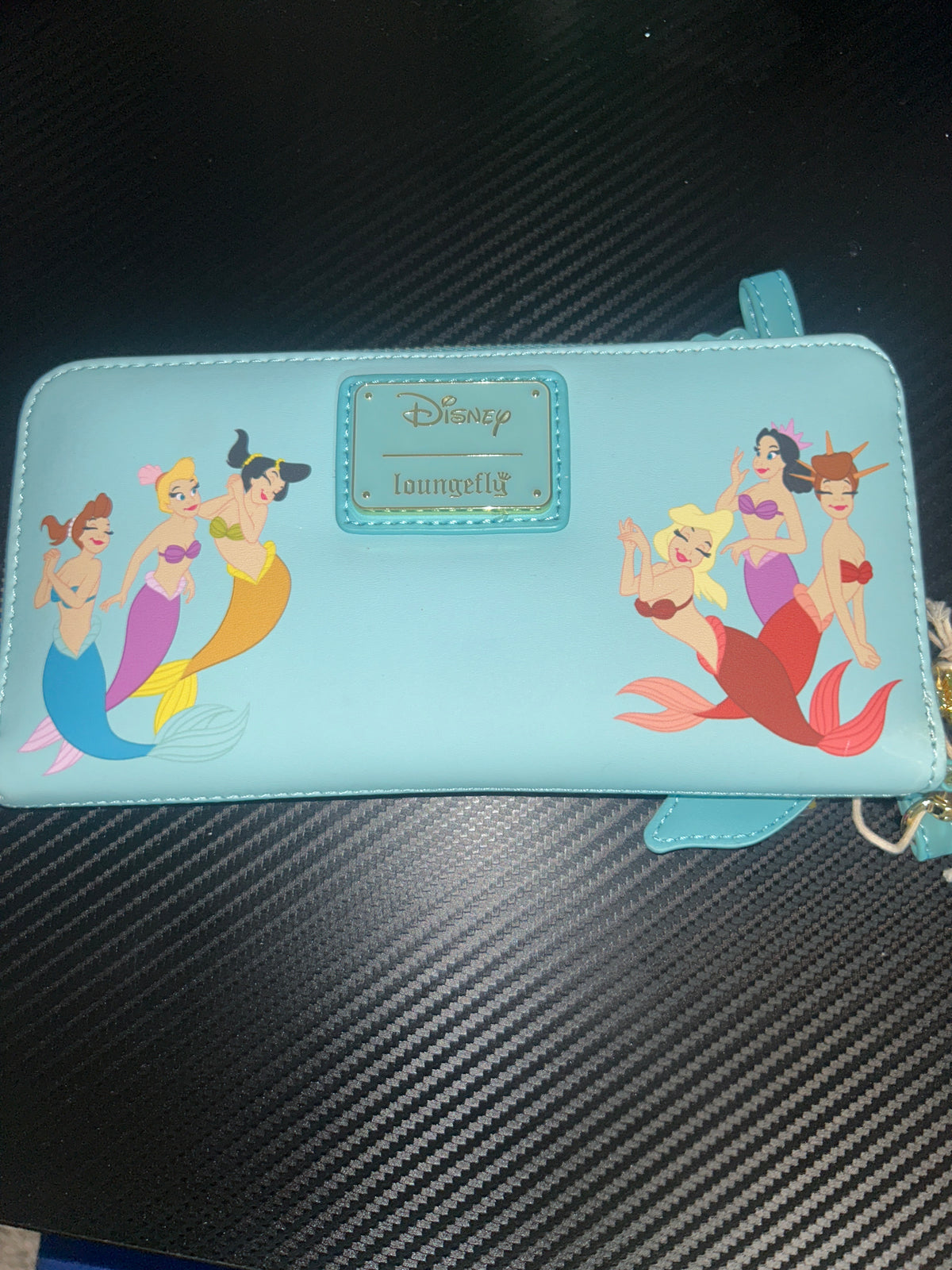 The Little Mermaid Lenticular Zip-Around Wristlet Wallet