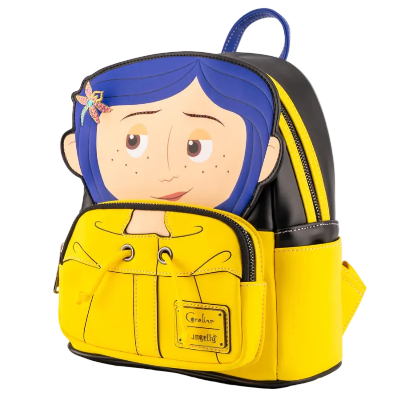 Backpack with character design on a white background