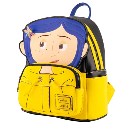 Backpack with character design on a white background