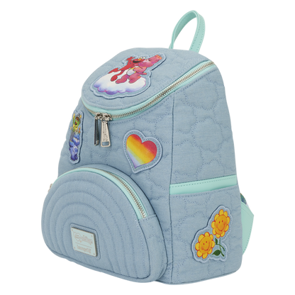 Loungefly Care Bears x Sesame Street Denim Mini Backpack with Star Coin Bag