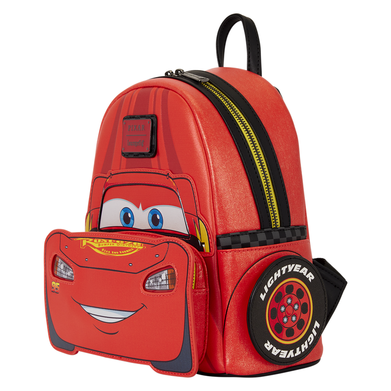 Lightning McQueen Cosplay Light-Up Mini Backpack Loungefly Disney Pixar Cars 20th Anniversary
