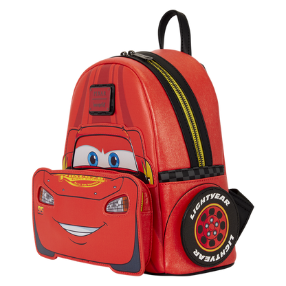 Lightning McQueen Cosplay Light-Up Mini Backpack Loungefly Disney Pixar Cars 20th Anniversary