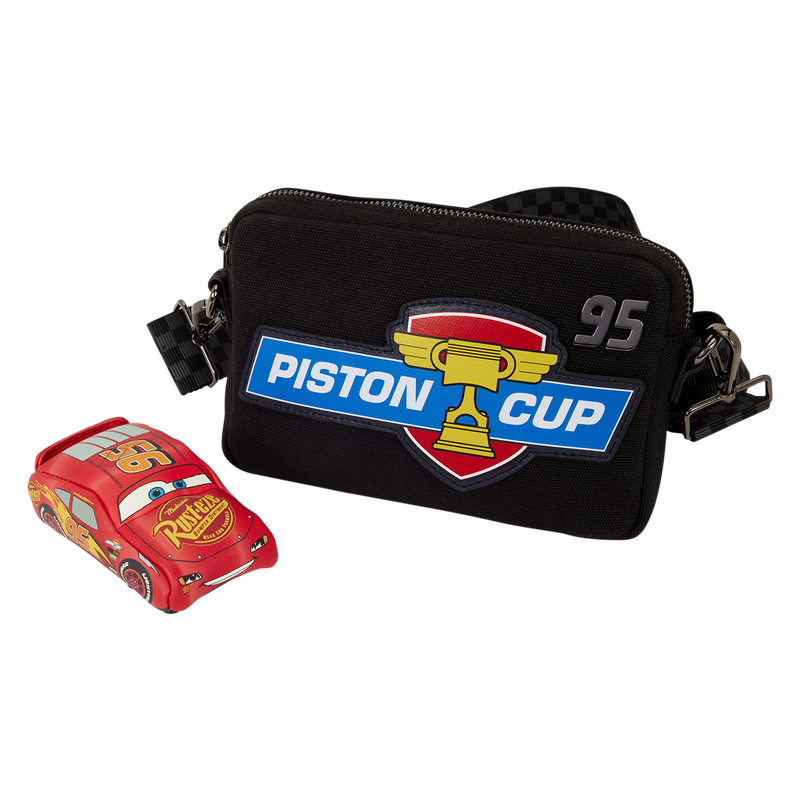 Cars 20th Anniversary Piston Cup Sling Crossbody Bag Loungefly Disney Pixar