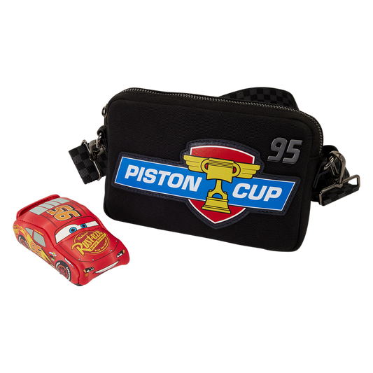 Cars 20th Anniversary Piston Cup Sling Crossbody Bag Loungefly Disney Pixar