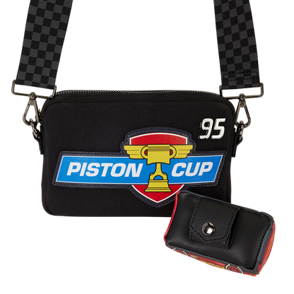 Cars 20th Anniversary Piston Cup Sling Crossbody Bag Loungefly Disney Pixar