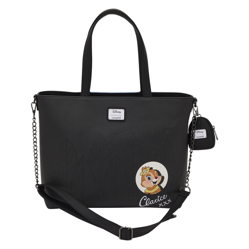 Loungefly Disney Chip 'n' Dale Two Chips & a Miss Tote Bag with Coin Bag