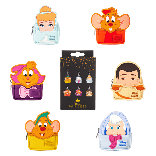 Loungefly Disney Cinderella 75th Anniversary Cosplay Mystery Mini Backpack Keychain Charm
