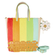Classic Trolls Plush Glitter Tote Crossbody Bag with Coin Bag