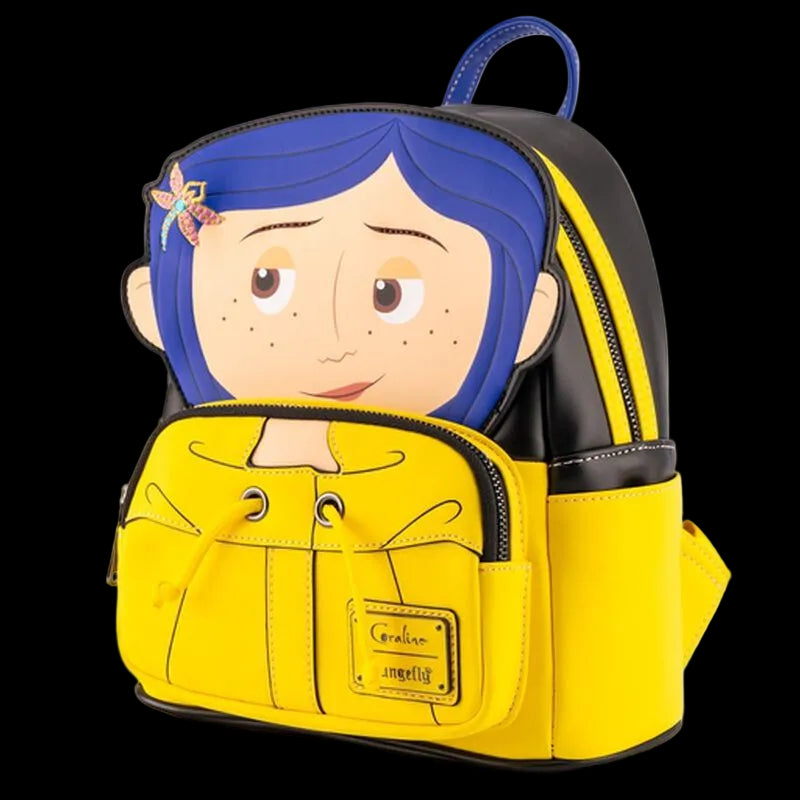 Backpack with character design on a white background