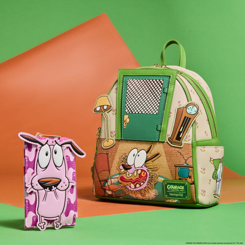 Courage the Cowardly Dog Lenticular Mini Backpack Loungefly Cartoon Network