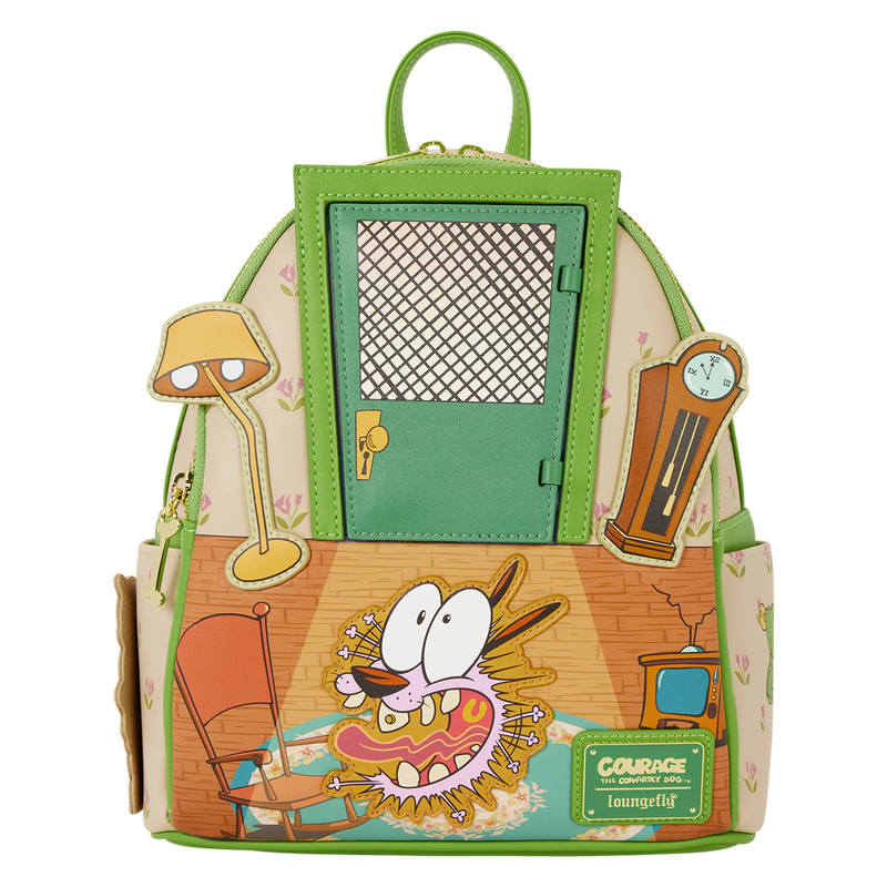 Courage the Cowardly Dog Lenticular Mini Backpack Loungefly Cartoon Network