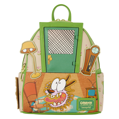 Courage the Cowardly Dog Lenticular Mini Backpack Loungefly Cartoon Network