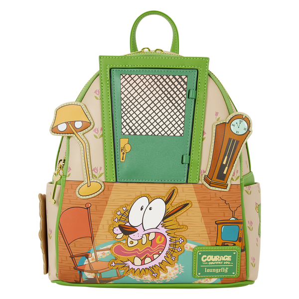 Courage the Cowardly Dog Lenticular Mini Backpack Loungefly Cartoon Network